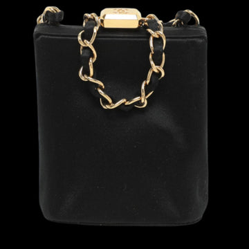 Black Satin Chanel Pouch
