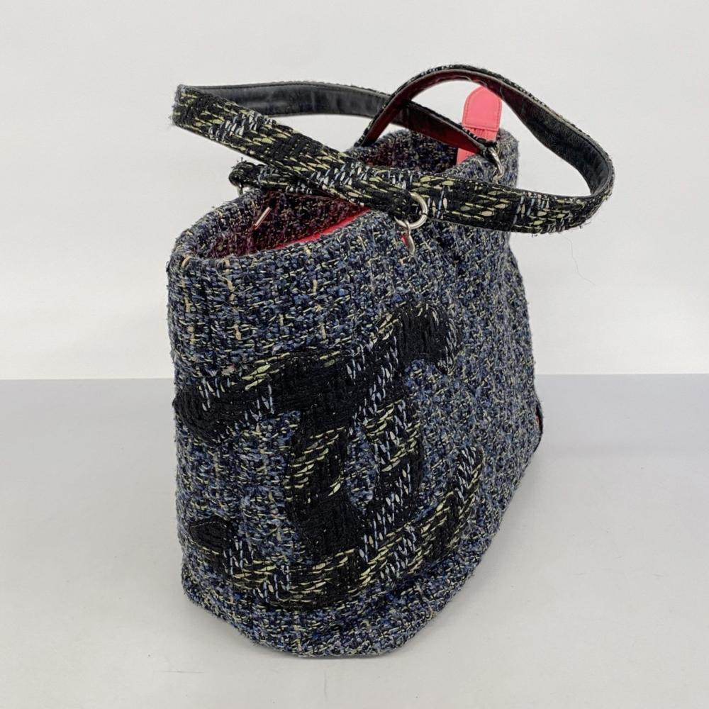 Black Silver Chanel Tote
