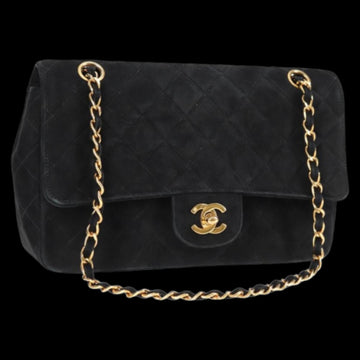Black Suede Chanel Handbag