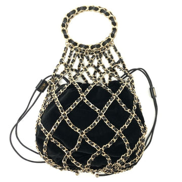 Black Suede Chanel Handbag