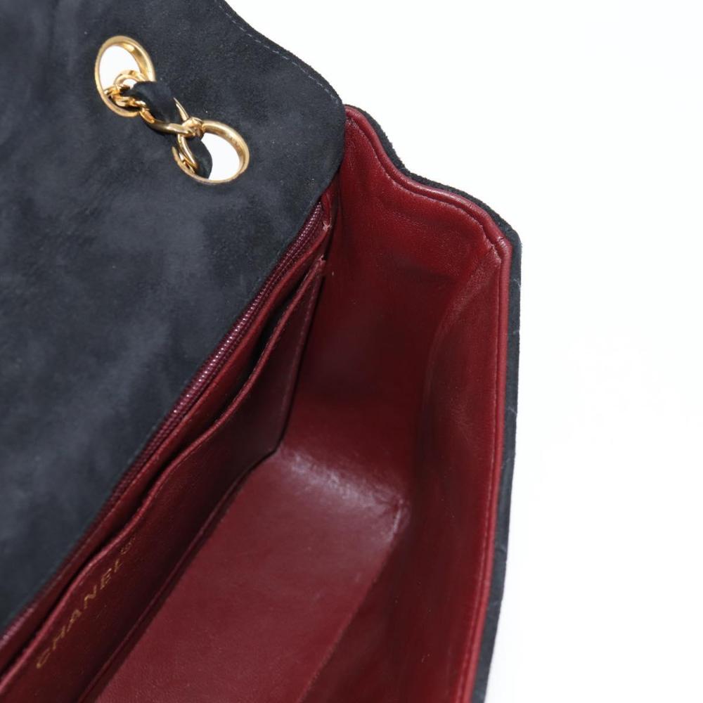 Black Suede Chanel Handbag
