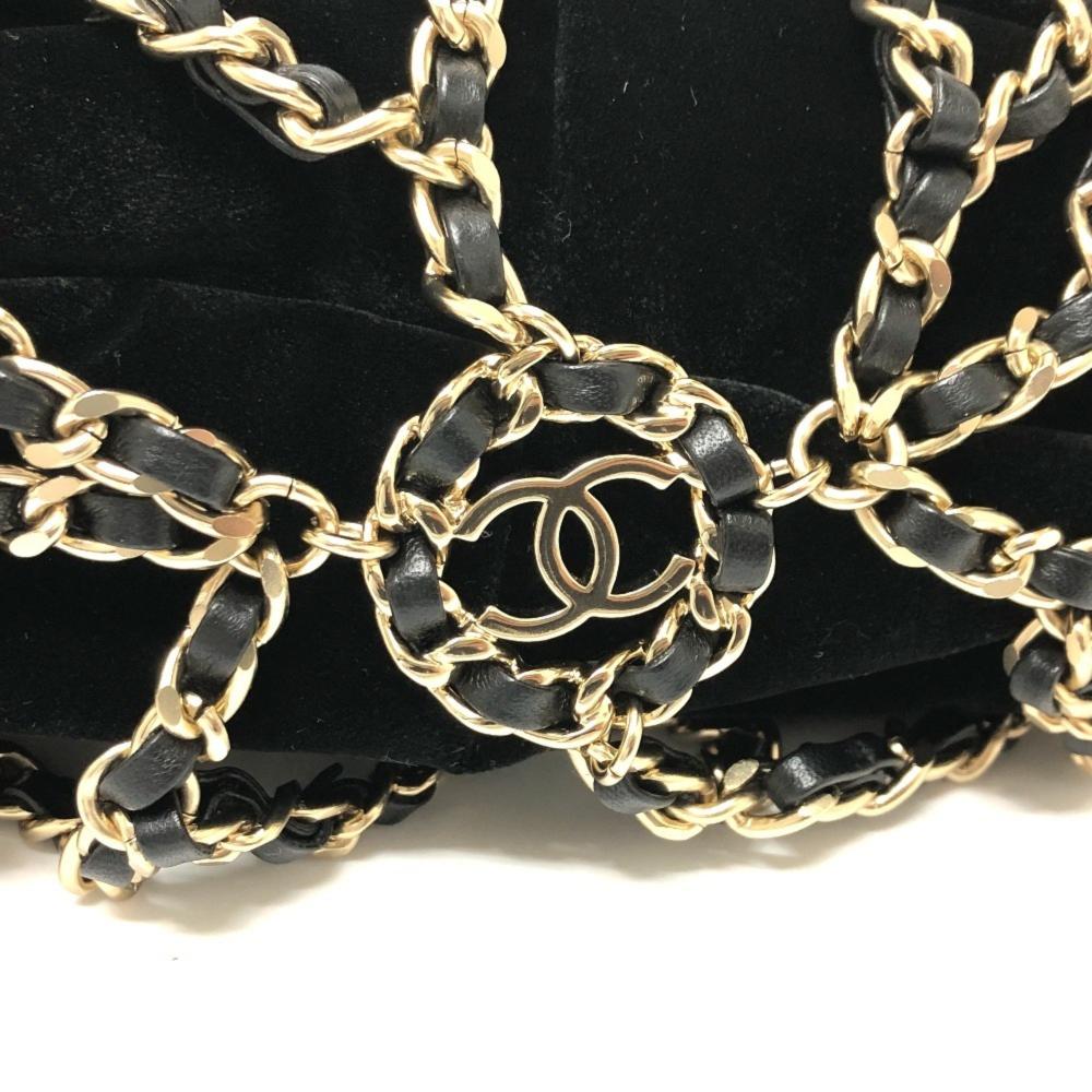 Black Suede Chanel Handbag