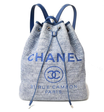 Blue Canvas Chanel Deauville