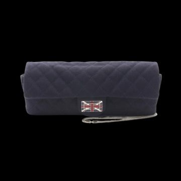 Blue Canvas Chanel Shoulder Bag
