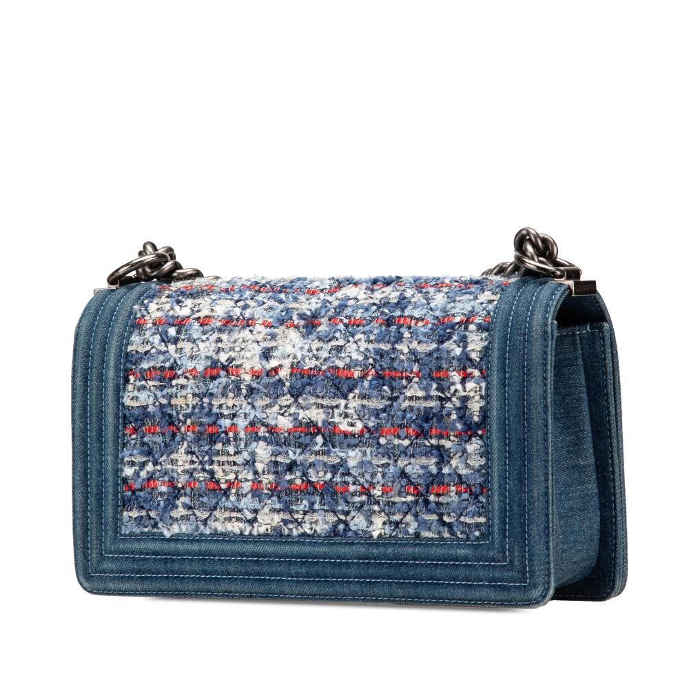 Blue Denim Chanel Boy Bags