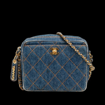 Blue Denim Chanel Shoulder Bag