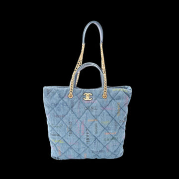 Blue Denim Chanel Tote