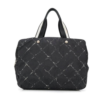 Blue Fabric Chanel Handbag