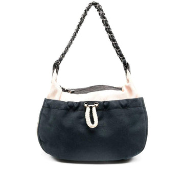 Blue Leather Chanel Handbag
