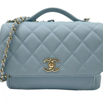 Blue Leather Chanel Handbag