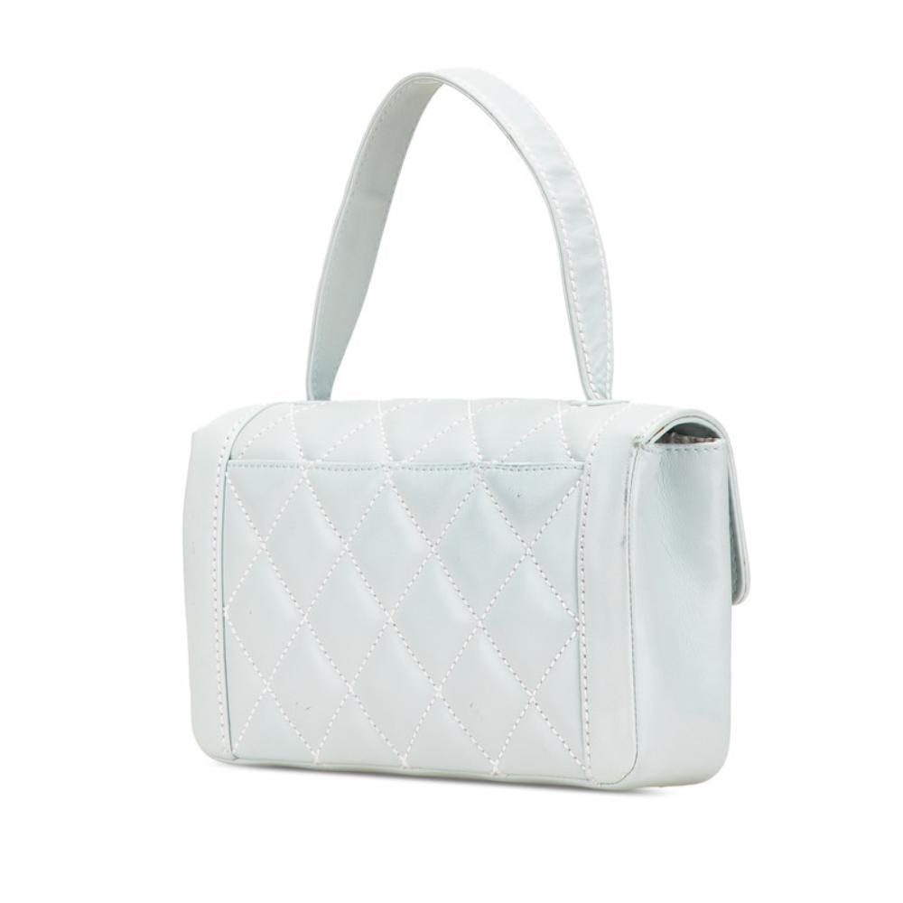 Blue Leather Chanel Handbag