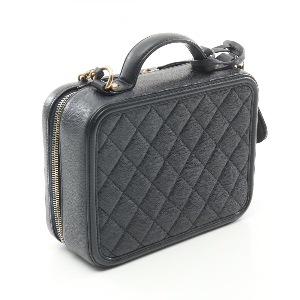 Blue Leather Chanel Handbag