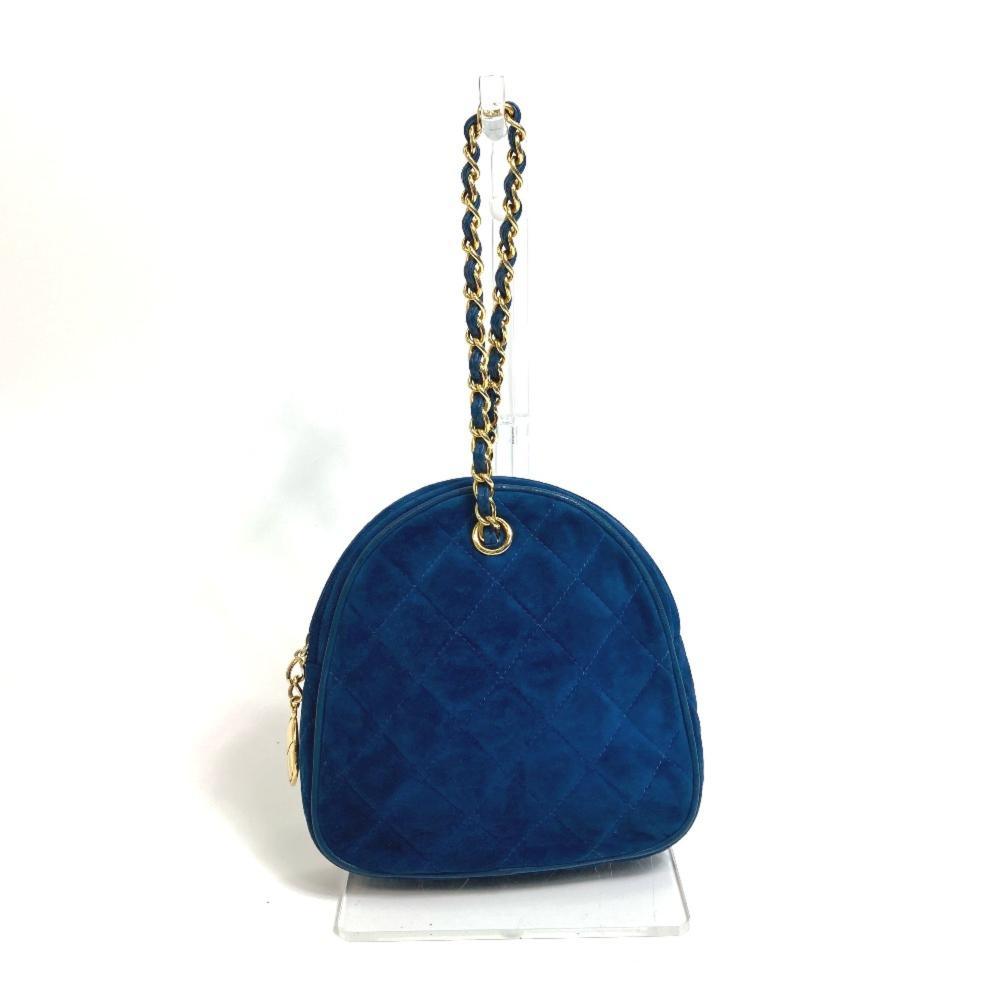 Blue Leather Chanel Shoulder Bag