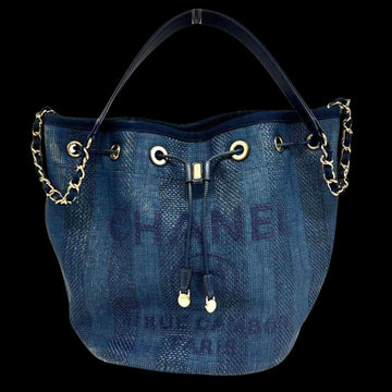 Blue Raffia Chanel Deauville