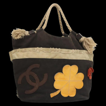 Brown Canvas Chanel Tote