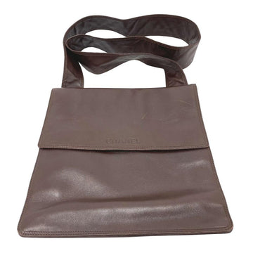 Brown Leather Chanel Shoulder Bag