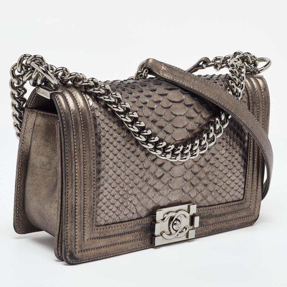 Metallic Leather Chanel Flap Bag