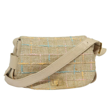 Multicolor Wool Chanel Shoulder Bag