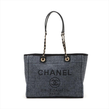 Navy Canvas Chanel Deauville
