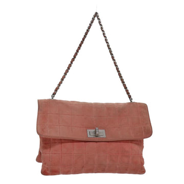 Orange Suede Chanel Handbag
