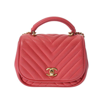 Pink Leather Chanel Handbag