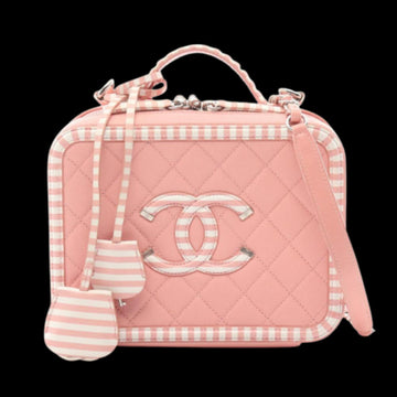 Pink Leather Chanel Vanity
