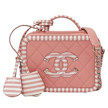Pink Leather Chanel Handbag