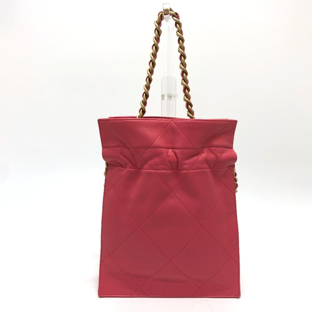 Pink Leather Chanel Tote