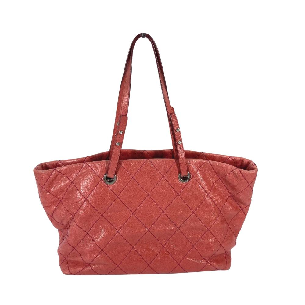 Pink Leather Chanel Shoulder Bag