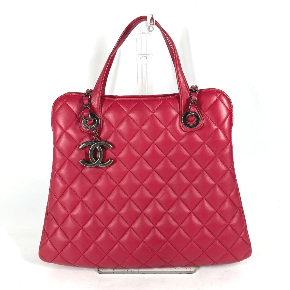Pink Leather Chanel Handbag