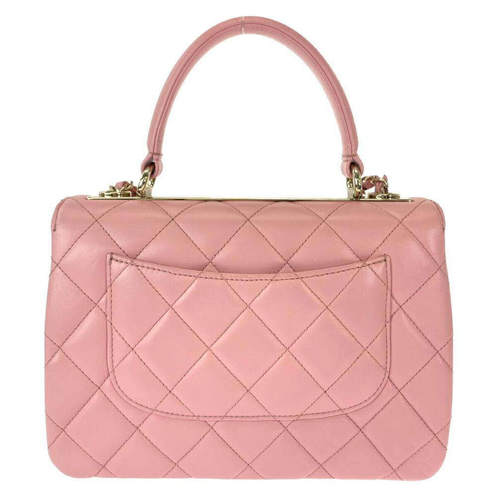 Pink Leather Chanel Handbag