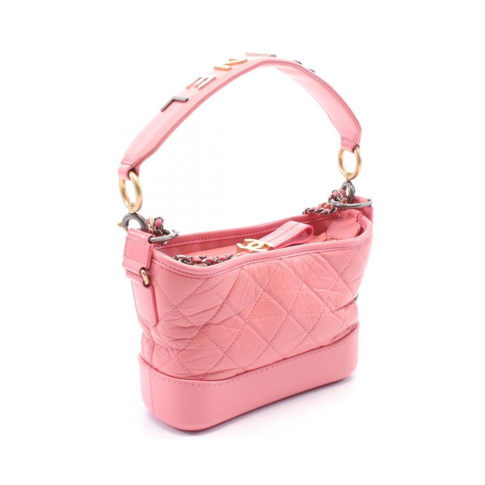 Pink Leather Chanel Handbag
