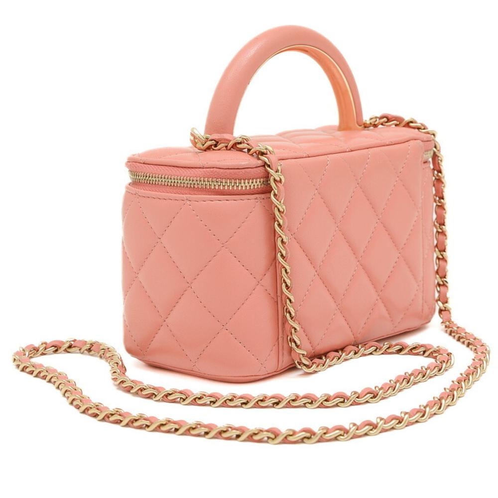 Pink Leather Chanel Vanity