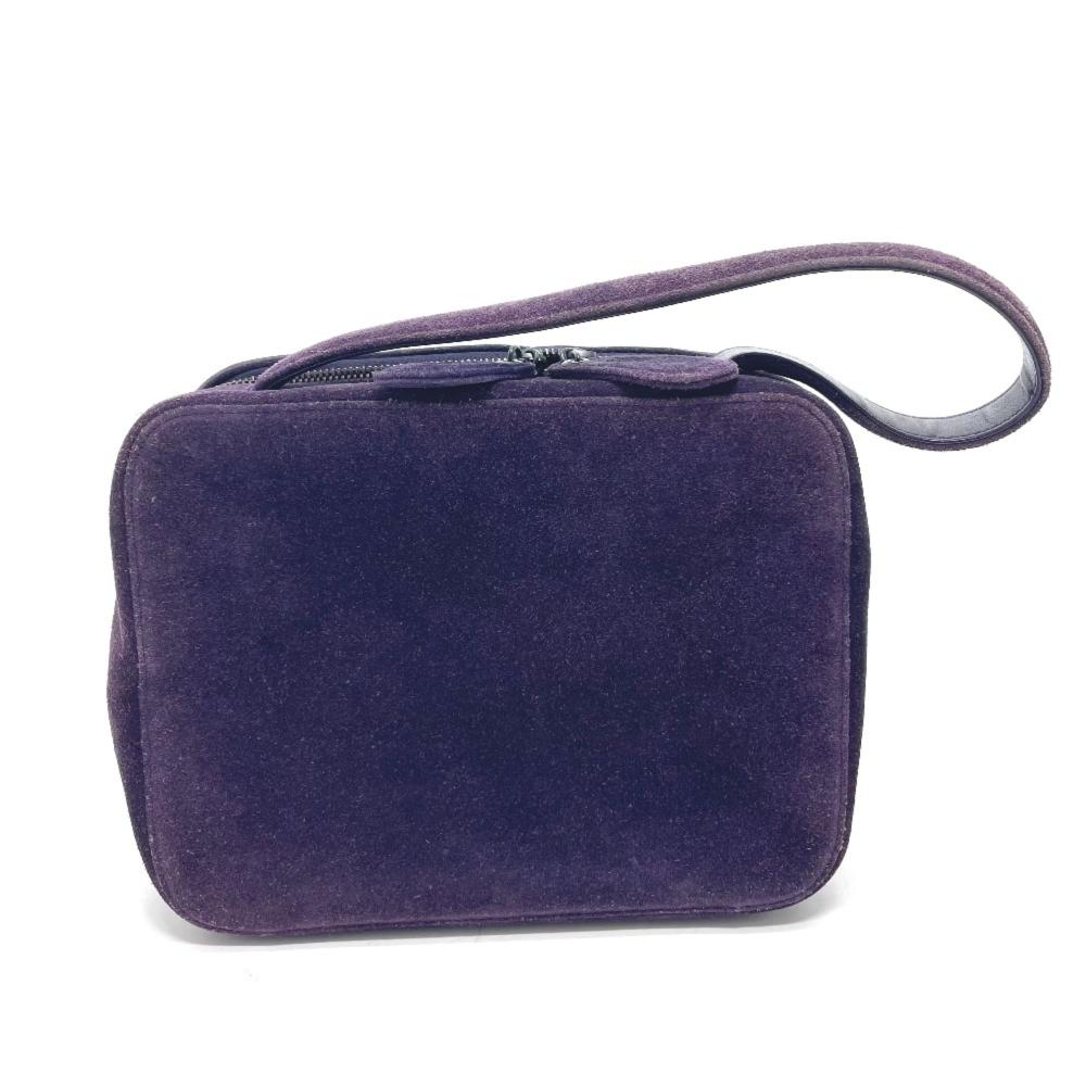 Purple Leather Chanel Handbag