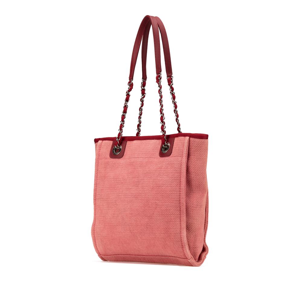 Red Canvas Chanel Deauville