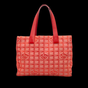 Red Nylon Chanel Travel Line