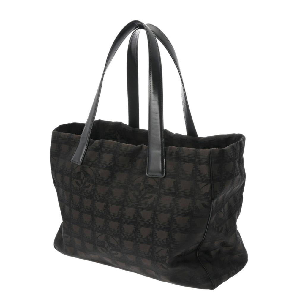 Silver Nylon Chanel Travel Line