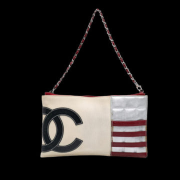 White Canvas Chanel Handbag