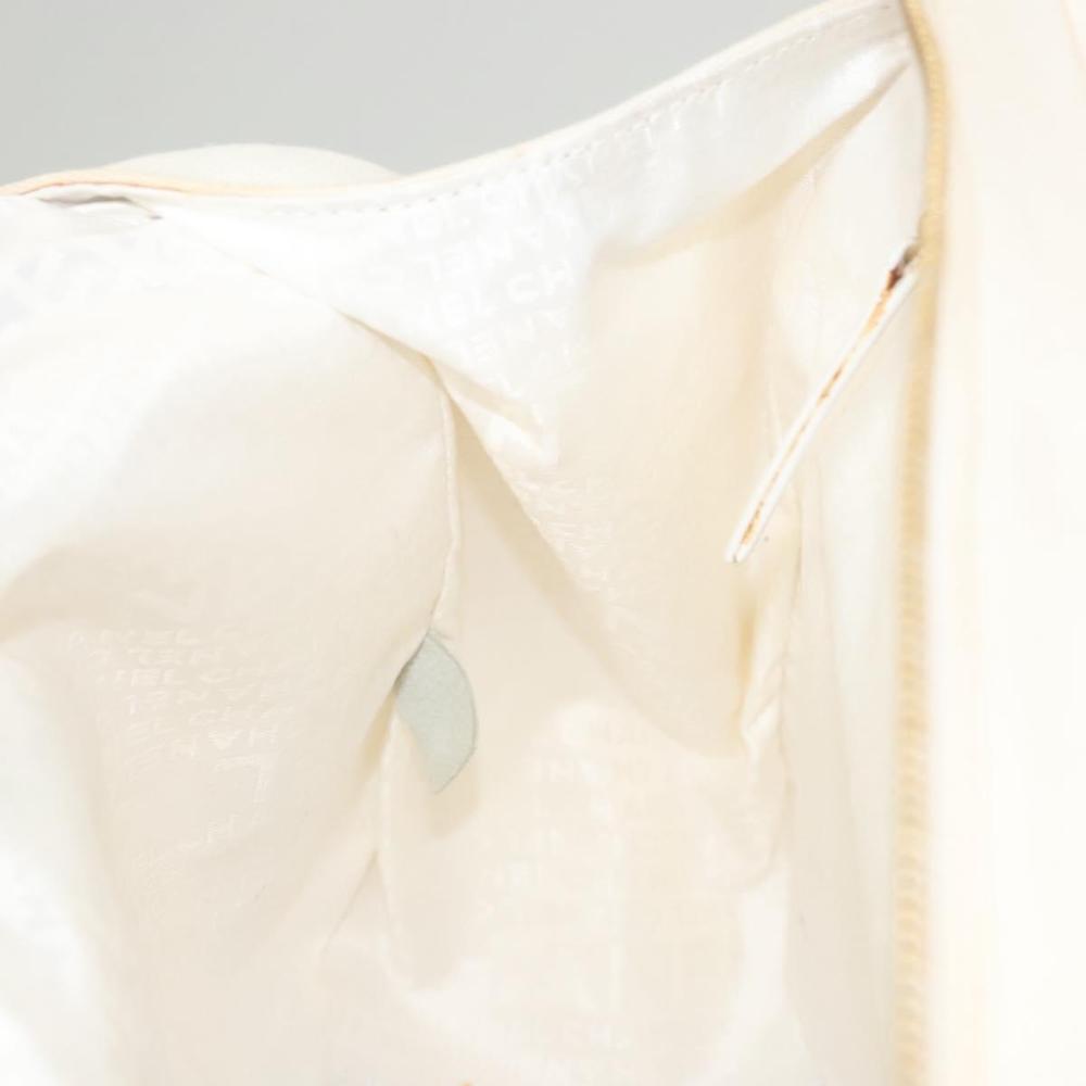 White Canvas Chanel Handbag