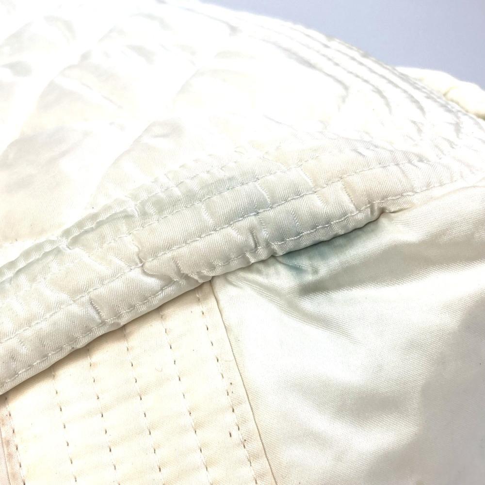White Fabric Chanel Handbag