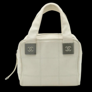 White Leather Chanel Handbag