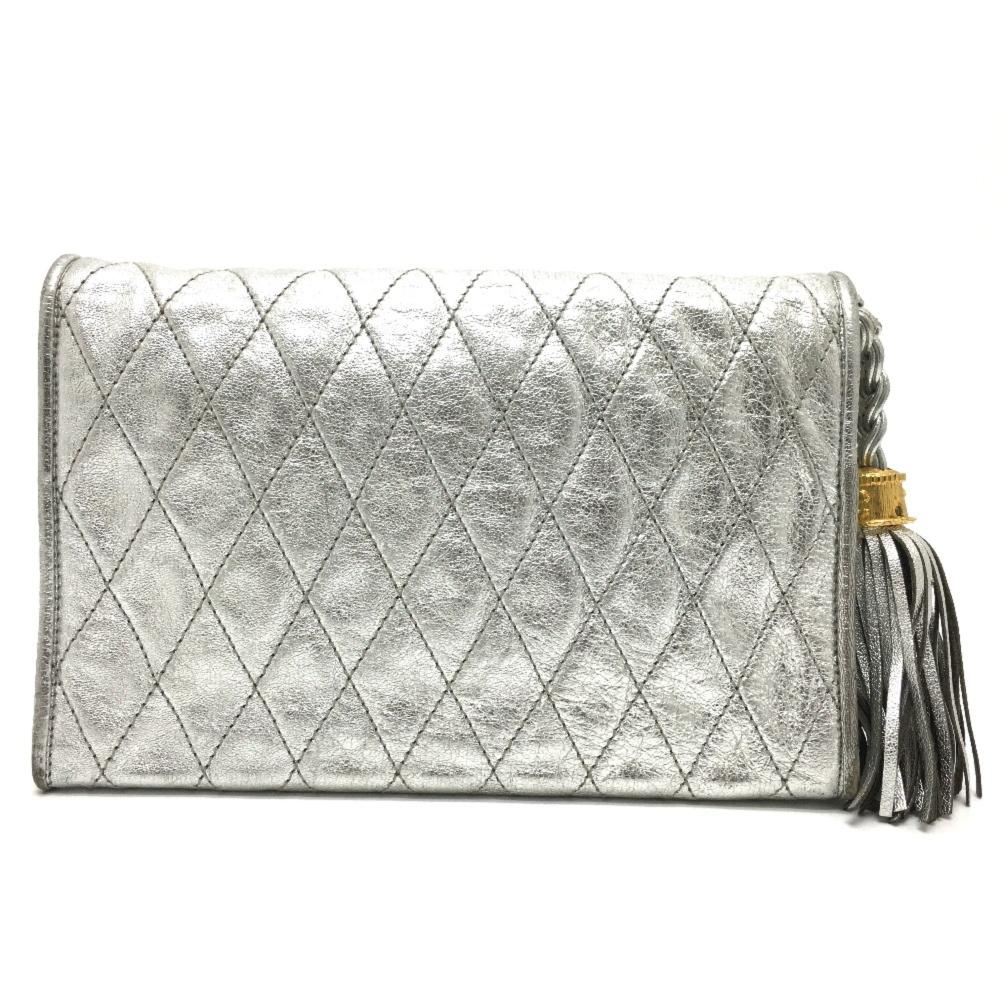 White Leather Chanel Shoulder Bag