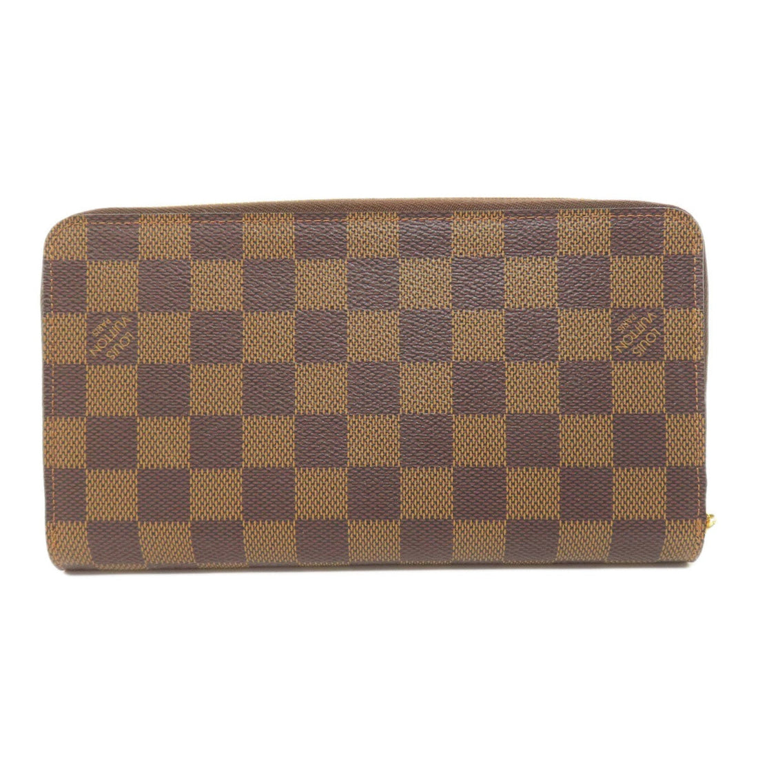 Louis Vuitton Damier Canvas Ebene Damier Canvas Long Wallet (Bi-Fold)