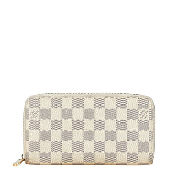 Louis Vuitton Damier Azur  Pvc Long Wallet (Bi-Fold)