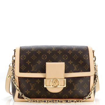 Dauphine Soft Shoulder Bag Monogram Canvas GM
