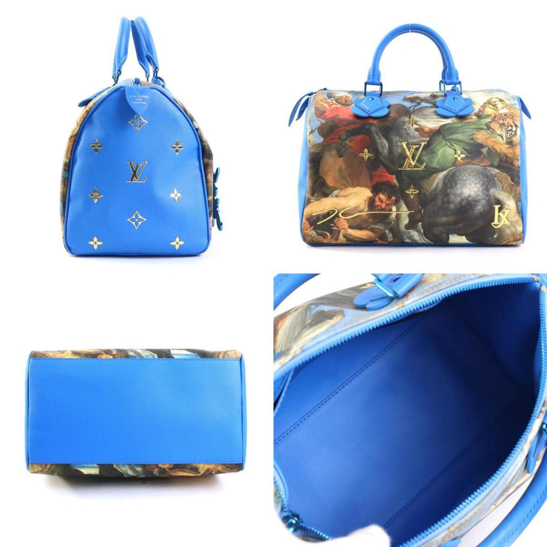 Louis Vuitton blue  Coated Canvas Handbag