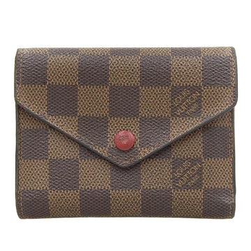Louis Vuitton Damier Damier Canvas Ebene  Color Wallet (Tri-Fold)
