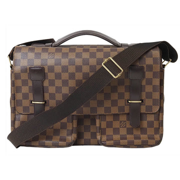 Louis Vuitton Damier Damier Canvas Ebene Damier Canvas Shoulder Bag