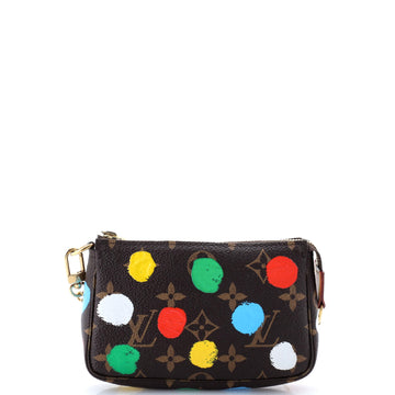 Pochette Accessoires Yayoi Kusama Painted Dots Monogram Canvas Mini