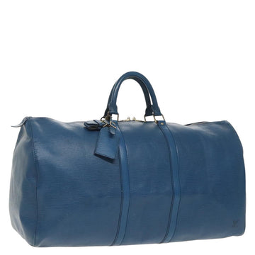 Louis Vuitton Keepall 55  Leather Travel Bag